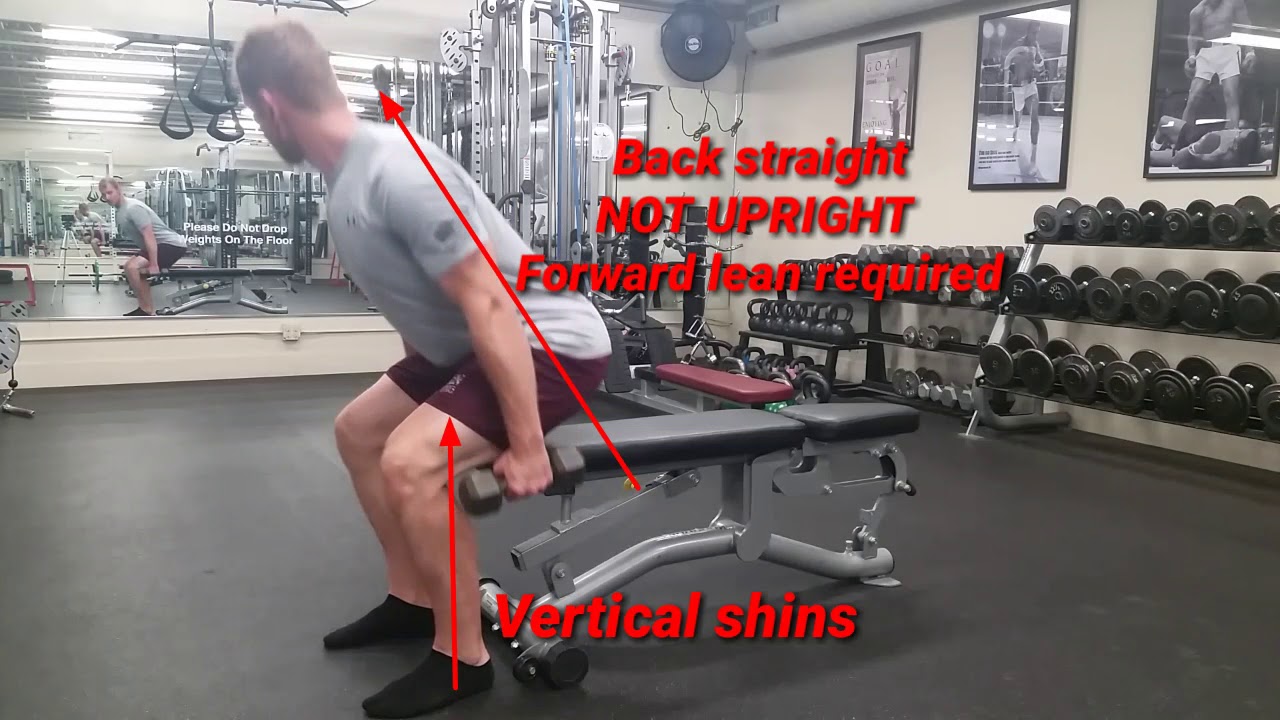 Dumbbell box squat